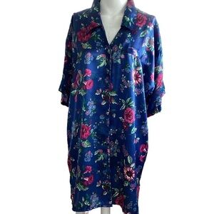 Satin and Beaux night shirt pyjamas robe medium/large. 0971